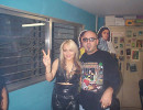 Con la cantante germana Doro Pesch (1999)