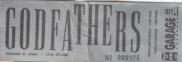 Godfathers en Garage Arena de Valencia.