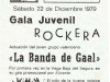 La Banda de Gaal en 1979. Impresionante flyer de la &eacute;poca.