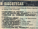 Una de las listas de cabina que me ped&iacute;an para publicar en el Levante. 1987.
