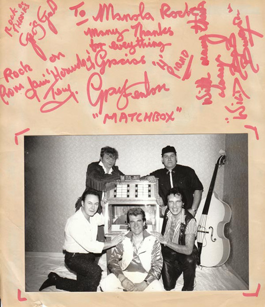 Matchbox en dos conciertos sorpresa que monté en Gasofa. 1989.