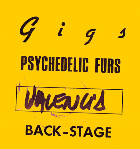 The Psychedelic Furs en Arena Valencia. 1987.