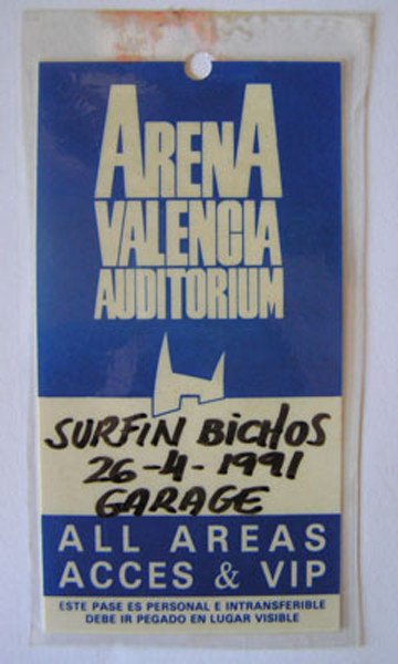 Surfin' Bichos en Garage. 1991.
